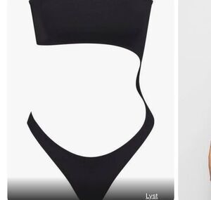 Skims swim strapless monokini onyx